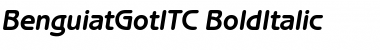 BenguiatGotITC Bold Italic Font
