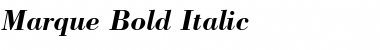 Marque Bold Italic Font