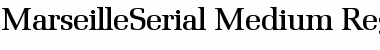 MarseilleSerial-Medium Font