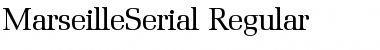 MarseilleSerial Regular Font