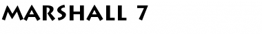 Marshall 7 Font