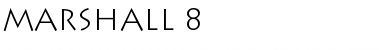 Marshall 8 Regular Font