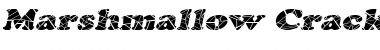 Marshmallow Cracked-Extended Italic Font