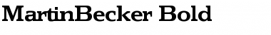 MartinBecker Bold Font