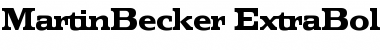 MartinBecker-ExtraBold Font