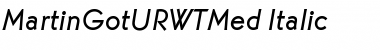 MartinGotURWTMed Italic Font