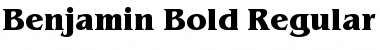 Benjamin-Bold Font