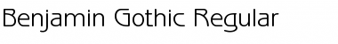 Benjamin-Gothic Regular Font