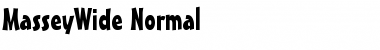 MasseyWide Normal Font