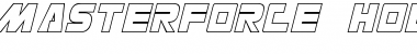 Masterforce Hollow Font