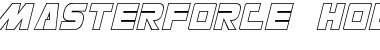 Masterforce Hollow Regular Font