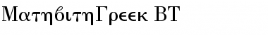 MathWithGreek BT Regular Font