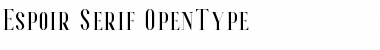 Espoir Serif Free Font