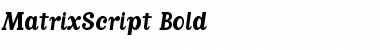 MatrixScript Bold Font