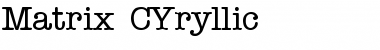 Matrix_ CYryllic Regular Font