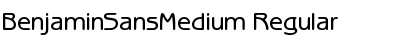 BenjaminSansMedium Regular Font