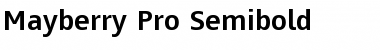 Mayberry Pro Semibold Regular Font