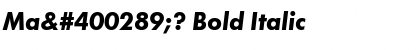 Ma񡮡? Bold Italic Font