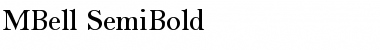 MBell-SemiBold Regular Font