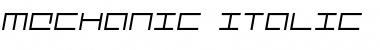 Mechanic Italic Font