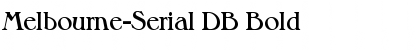 Melbourne-Serial DB Font