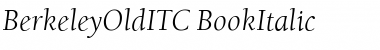 BerkeleyOldITC Italic Font