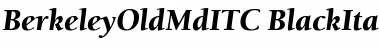 BerkeleyOldMdITC Black Italic Font