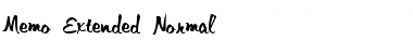 MemoExtended Normal Font