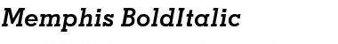 Memphis-BoldItalic Font