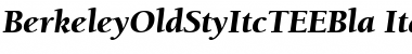 BerkeleyOldStyItcTEEBla Italic Font