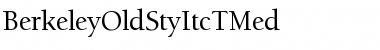 BerkeleyOldStyItcTMed Regular Font