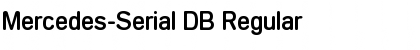 Mercedes-Serial DB Regular Font