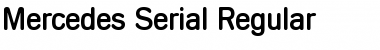 Mercedes-Serial Font