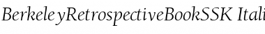 BerkeleyRetrospectiveBookSSK Italic Font