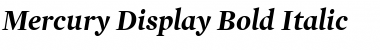 Mercury Display Bold Italic