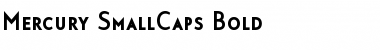 Mercury SmallCaps Font