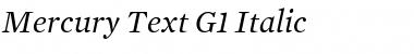 Mercury Text G1 Italic Font