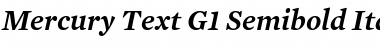 Mercury Text G1 SemiBold Italic