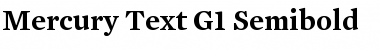 Mercury Text G1 SemiBold