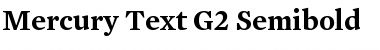 Mercury Text G2 SemiBold Font
