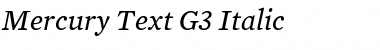 Mercury Text G3 Font