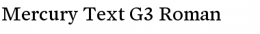 Mercury Text G3 Font