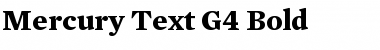 Mercury Text G4 Bold Font