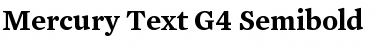 Mercury Text G4 SemiBold Font