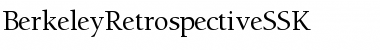 BerkeleyRetrospectiveSSK Regular Font