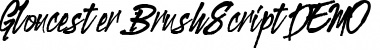 Gloucester Brush Script Font