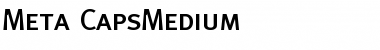 Meta-CapsMedium Font