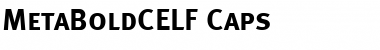 MetaBoldCELF Italic Font