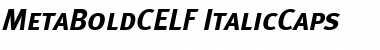 MetaBoldCELF Medium Italic Font