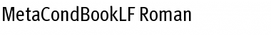 MetaCondBookLF Roman Font
